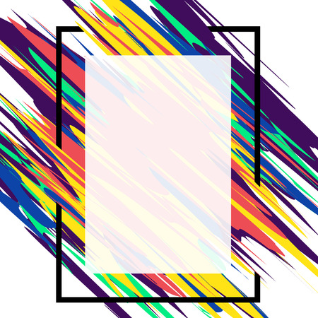 Colorful art poster bannerのイラスト素材