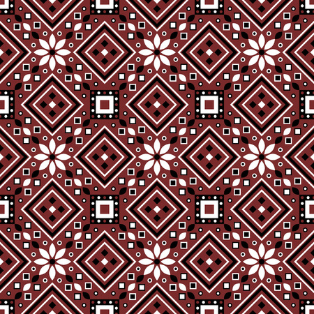 Indus culture themed geometric seamless patternのイラスト素材