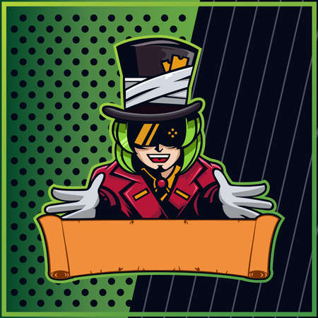 The great magician e-sport Logo Templateのイラスト素材