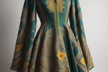Details of the applications in Anatolia crafts. Women's clothing. generative aiの素材