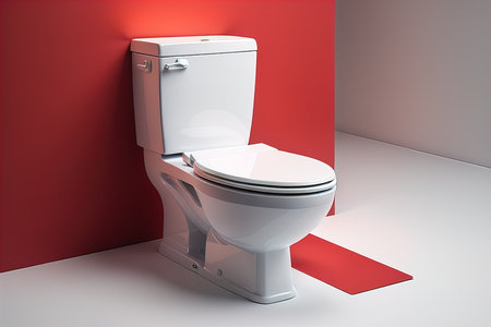 Toilet in the modern interior. generative aiの素材
