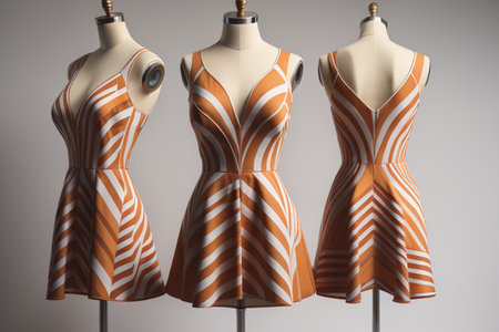 Women's fashion dress on a mannequin. generative aiの素材