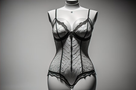 Sensual lingerie on a mannequin. ai generativeの素材