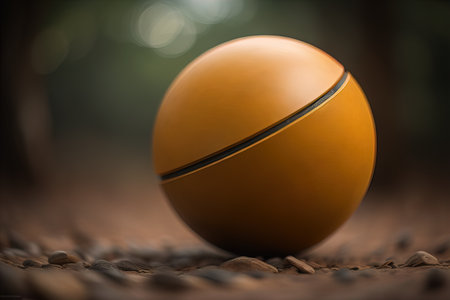 Closeup of a colourful ball. ai generativeの素材