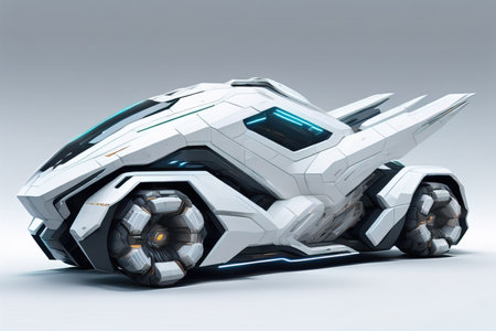 a brand-less generic concept car in studio environment. ai generativeの素材