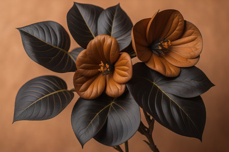 Close up of a blooming colorful flowers in springtime. Close-up. ai generativeの素材