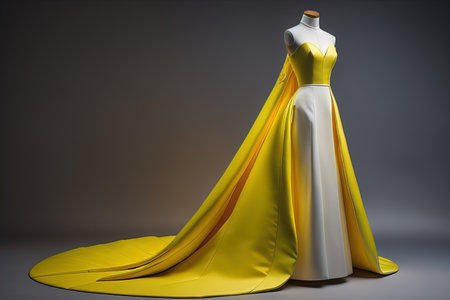 Wedding dress on a mannequin. ai generativeの素材
