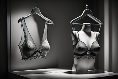 Sensual lingerie on a mannequin. ai generativeの素材