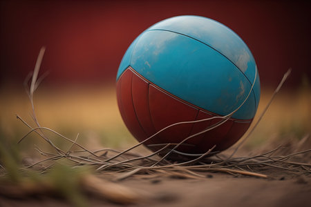 Foto de Closeup of a colourful ball. ai generative - Imagen libre de derechos