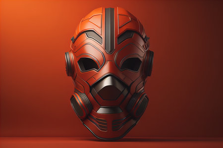 Mardi Gras mask isolated on solid color background. ai generativeの素材