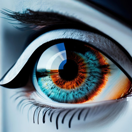 Close up of human eye. Macro view. generative aiの素材