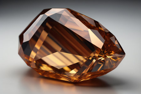 Citrine on a white background. generative aiの素材