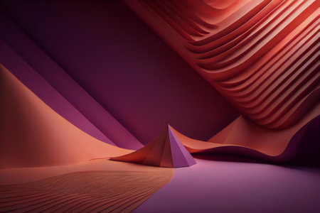 Abstract  minimal background. Futuristic composition with geometric shapes. generative aiの素材