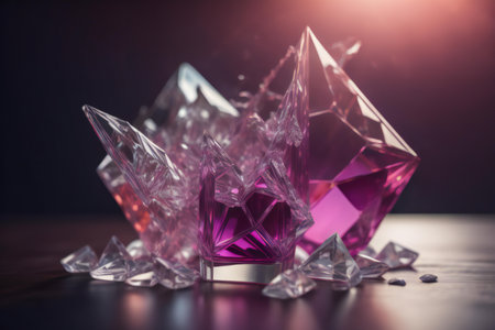 crystal crown on a dark background. crystal crown on a dark background. ai generatedの素材