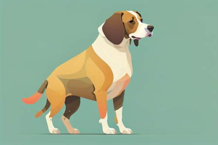 Cute and Adorable Vector illustration in flat style on solid color background. ai generativeの素材