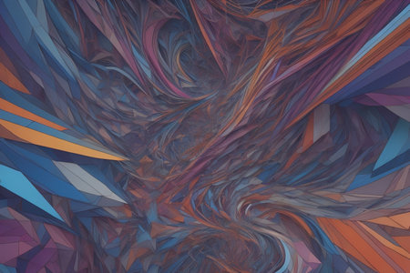 Abstract fractal art background for creative design. generative aiの素材