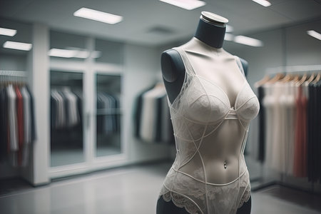 Sensual lingerie on a mannequin. ai generativeの素材