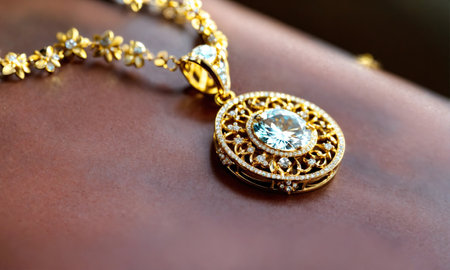 Diamond jewelry luxury and fashion jewelry. ai generative.の素材