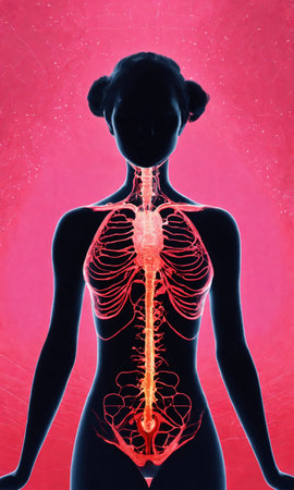 Psychedelic photo of a woman. Abstract Illustration. Vector illustration. ai generative.の素材