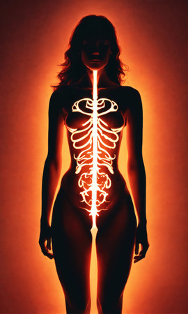 Psychedelic photo of a woman. Abstract Illustration. Vector illustration. ai generative.の素材