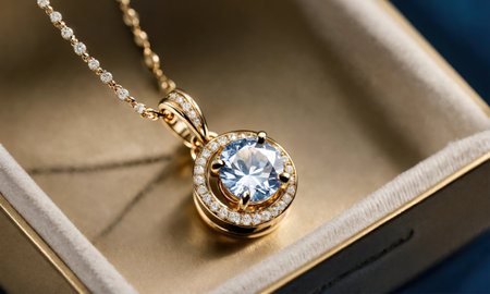 Diamond jewelry luxury and fashion jewelry. ai generative.の素材