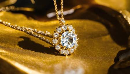 Diamond jewelry luxury and fashion jewelry. ai generative.の素材