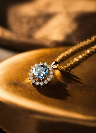 Diamond jewelry luxury and fashion jewelry. ai generative.の素材