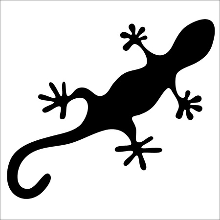 the vector illustration of lizardのイラスト素材