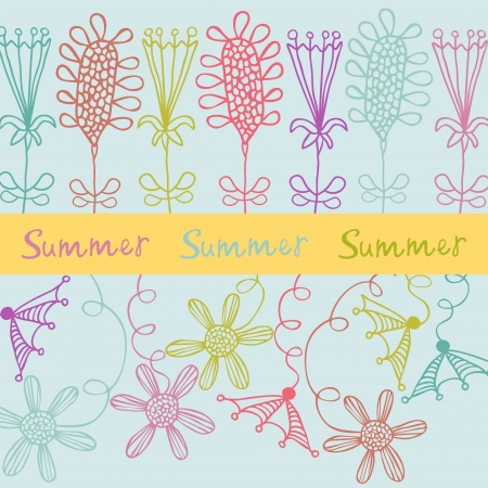 Flowers from the garden. Summer.のイラスト素材