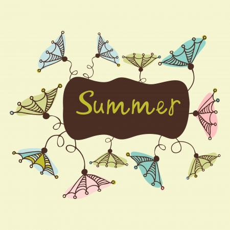 Flowers from the garden. Summer.のイラスト素材