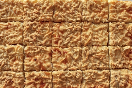 this cheesecake cut into portions background