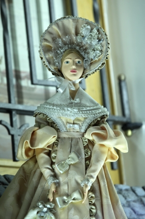 Doll woman in a beautiful dressの写真素材