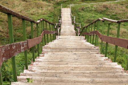 oldest public steep stairs Looking Down