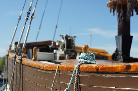 old sailboat Lanyardの写真素材