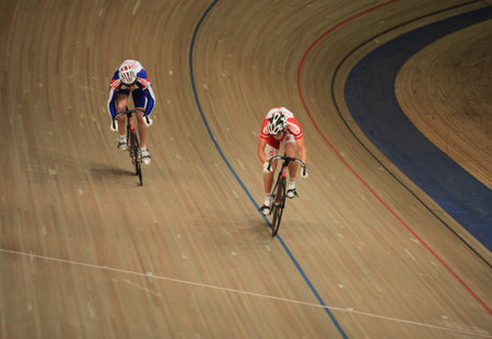 St. Petersburg, Russia,7 August 2014 Championship of Russia on cycling races on the track among...