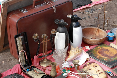 goods for sale at flea market