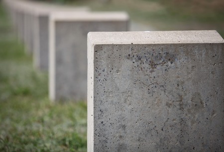 empty gravestone monument to the unknown soldierの写真素材