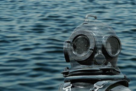 deep sea diver foreground  underwaterの写真素材