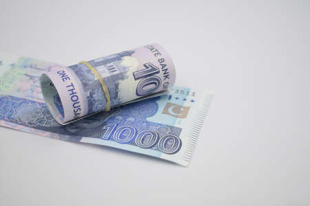 Pakistani Currency, Banknotes, Pakistan Bank Rupeesの写真素材