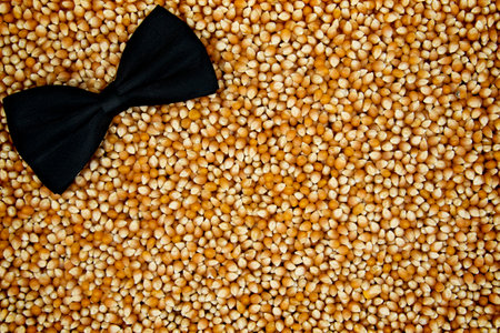 Raw Pop Corn Background