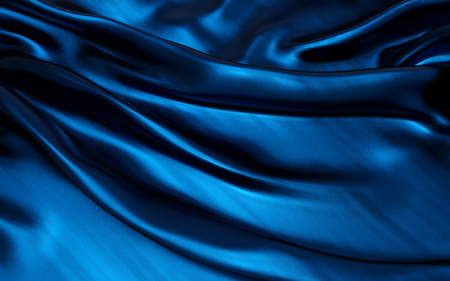 3d Illustration Blue satin cloth backgroundの写真素材