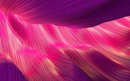 Pink and magenta violet purple flowing wavy hair lines abstract background