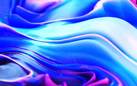3d Illustration colorful blue purple pink glossy and shiny plastic abstract background.の写真素材
