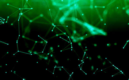 Abstract science background with particles and plexus connected lines. Network connection plexus...
