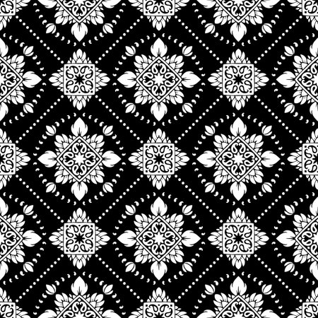 Oriental vector classic pattern. Seamless abstract background with repeating elementsのイラスト素材