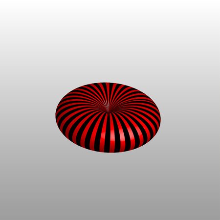 Red decorative ball. Abstract vector illustrationのイラスト素材
