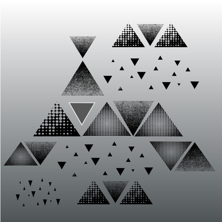 Vector Hipster Triangle Background. Triangle Pattern Background. Abstract Triangle Geometrical Background. Modern Geometrical Triangle Design Templateのイラスト素材
