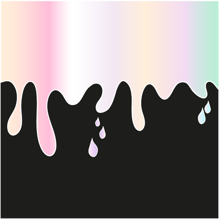 Sweet multicolored stains on a dark backgroundのイラスト素材
