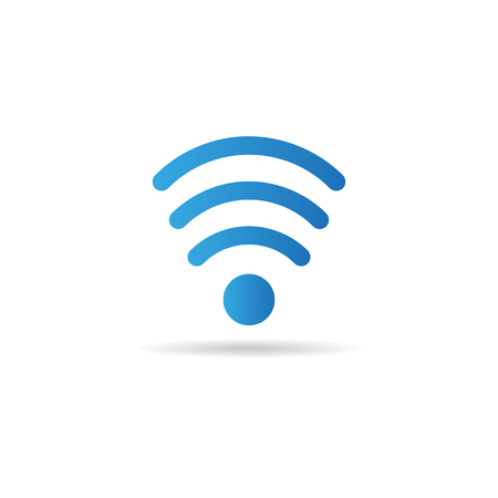 Sign wi-fi with shadowのイラスト素材