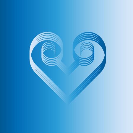 Unusual heart shapeのイラスト素材